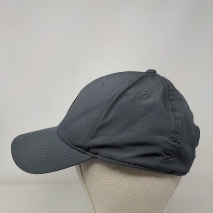 Nike Strapback Hat Gray OSFM Adjustable Embroidered Dri-Fit Legacy91 6 Panel