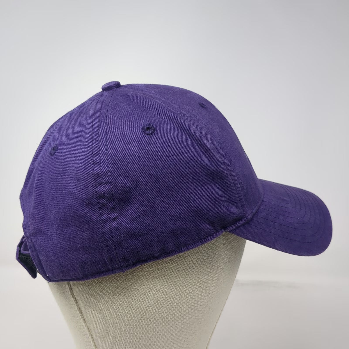 Minnesota Vikings NFL Team Apparel Hat Purple OSFM Strapback Embroidered Logo