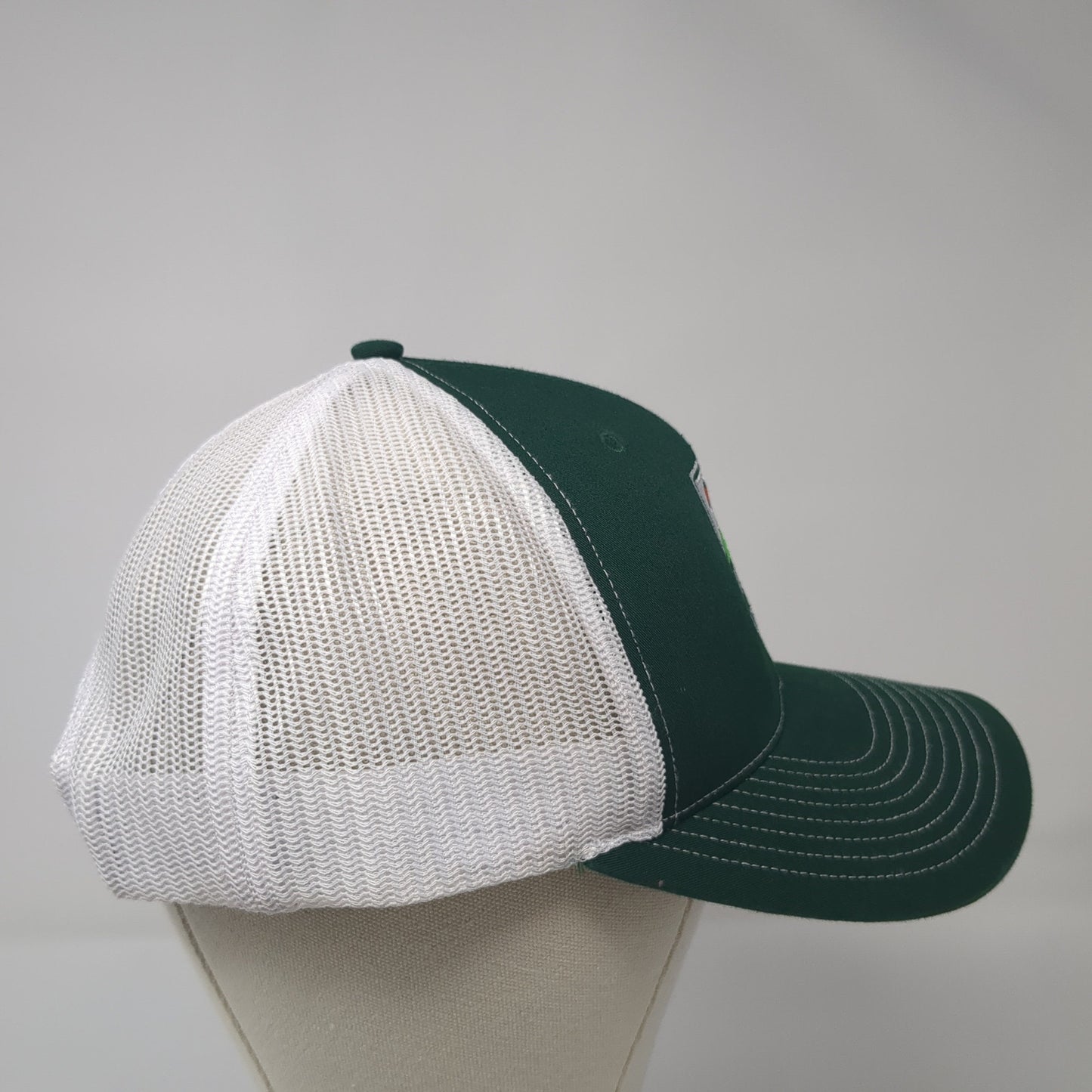 Make 2024 EZ Snapback Trucker Hat Green One Size Adjustable Mesh Back Richardson