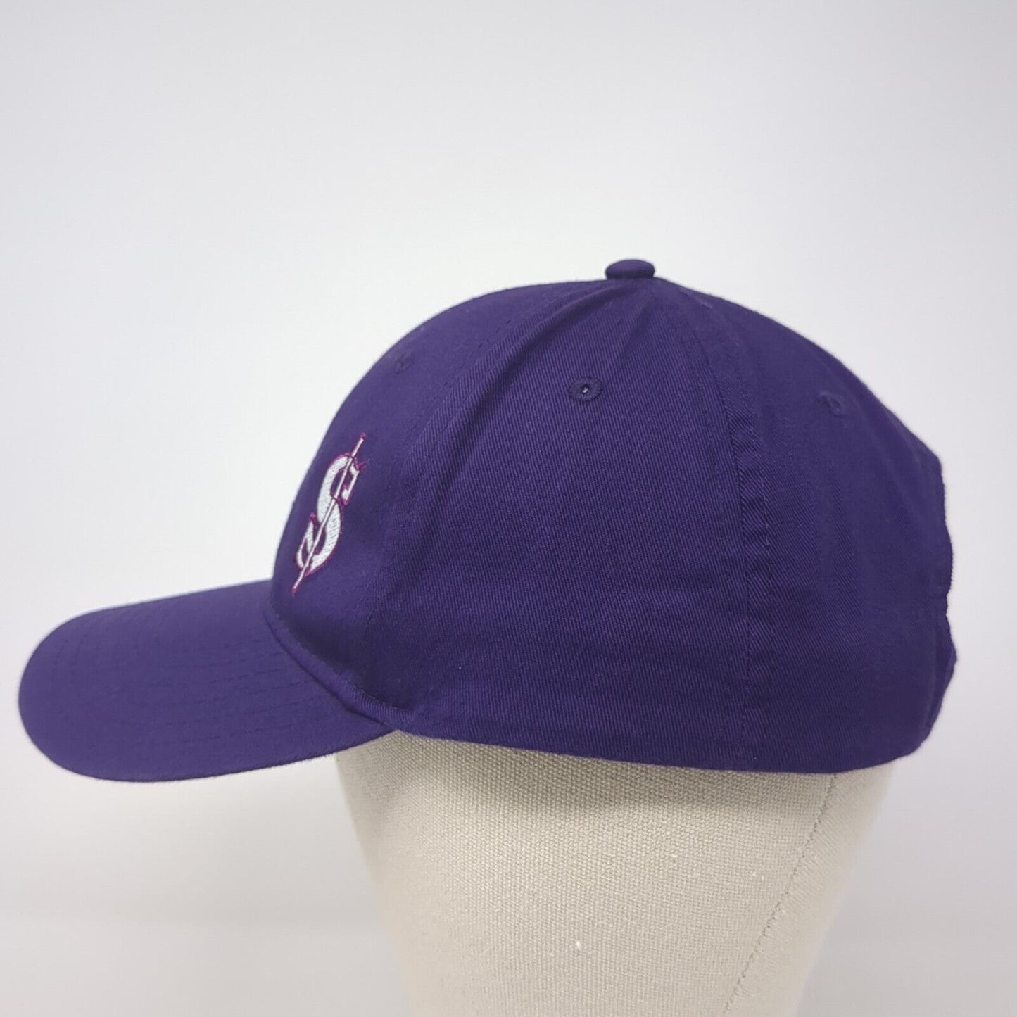 Evans Racing Strapback Hat Purple One Size Adjustable Embroidered Otto