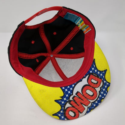 Domo Domo-Kun Snapback Hat Superhero Logo Multicolor OSFA Embroidered Logo