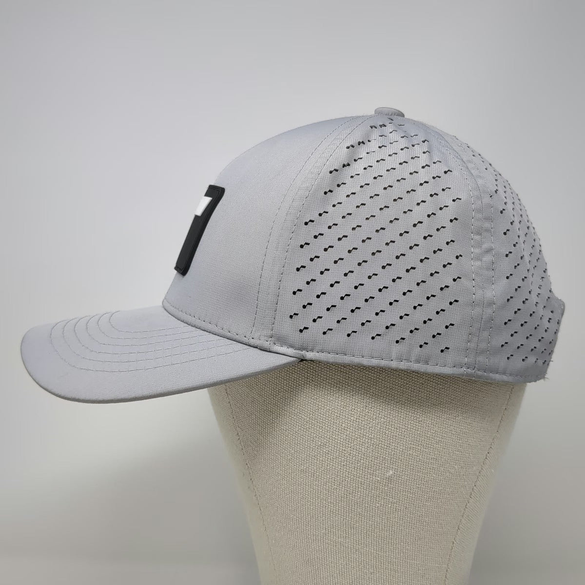 Team 49 Trucker Hat Gray One Size Snapback Perforated Utah Jazz Logo Patch