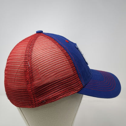 '47 New York Rangers NHL Cap Blue Red White L Mesh Stretch Fit Curved Brim Hat