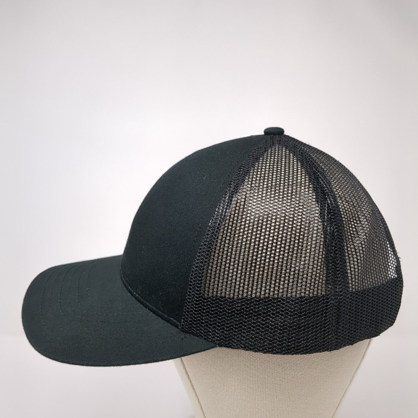 Idaho Summit Snapback Mesh Back Trucker Hat Black One Size Outdoor Cap