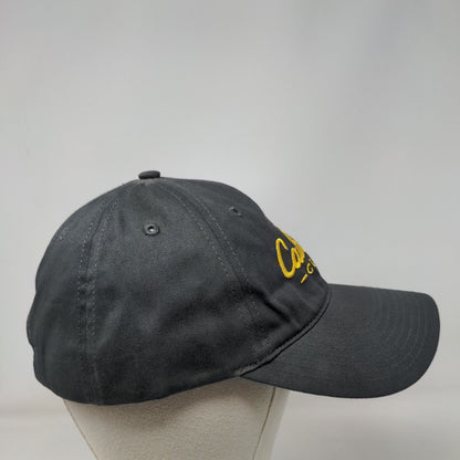 Cabela's Club Slideback Hat Gray OSFM Adjustable Embroidered Vented Holes