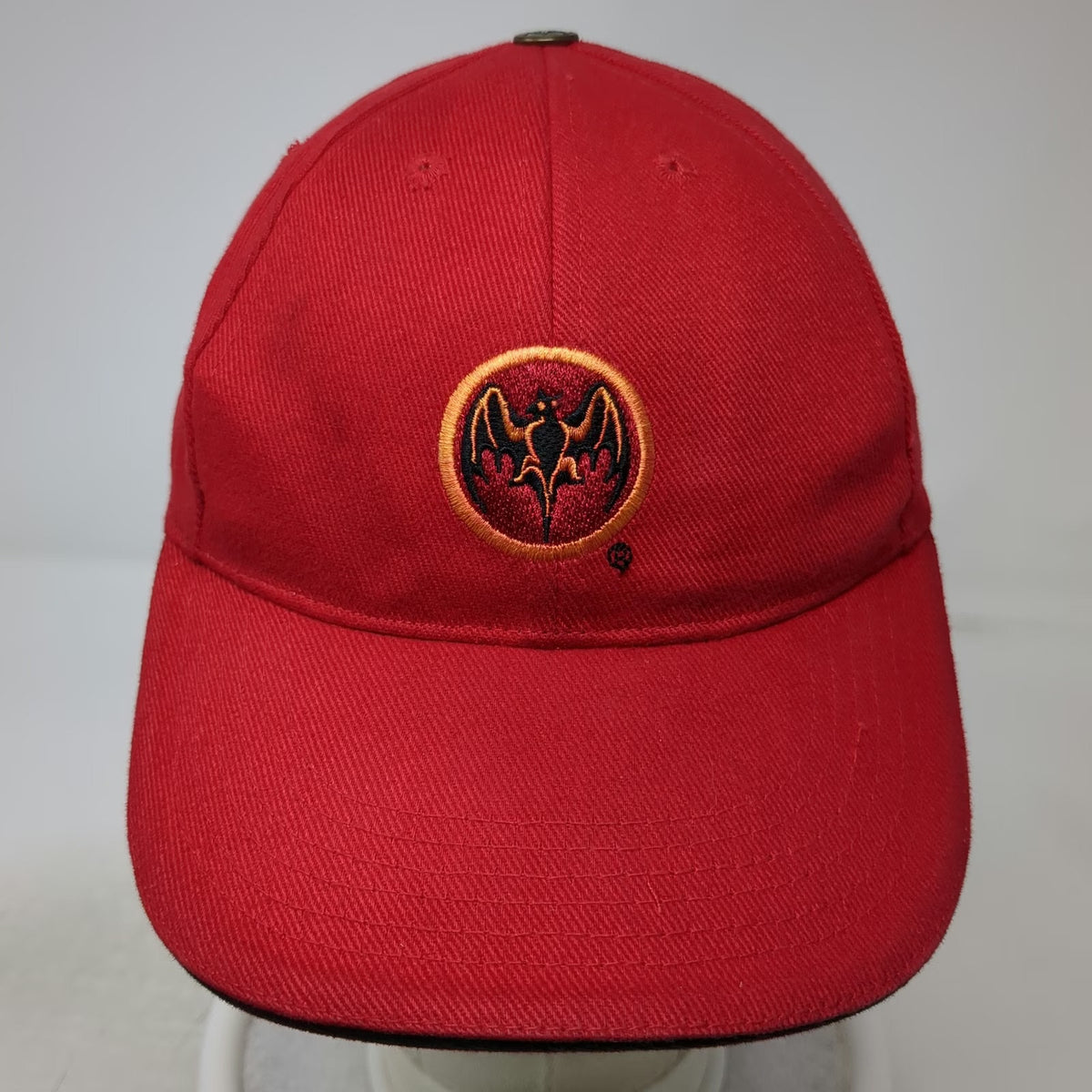 Bacardi Baseball Cap Red One Size Bat Logo Side Embroidery ESTD 1862 Hat