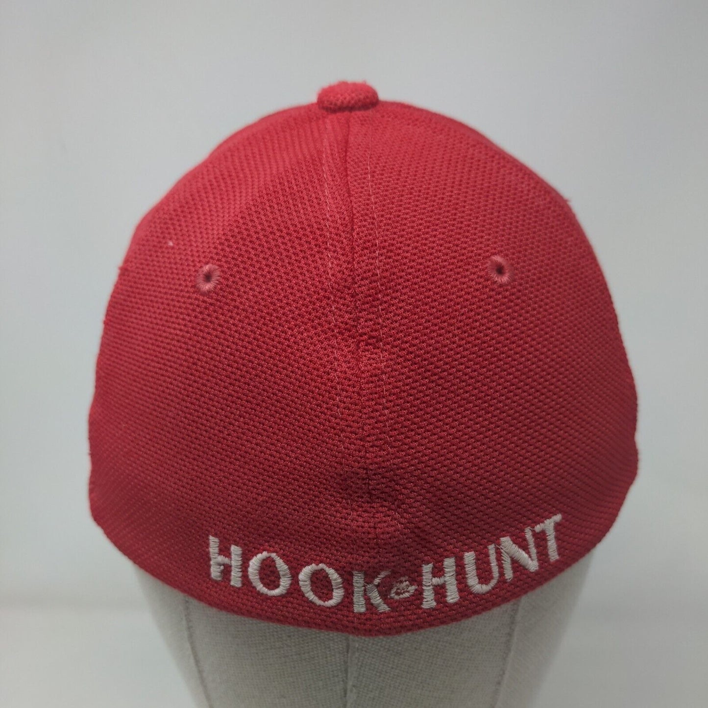 Hook & Hunt Fitted Hat Red One Size Embroidered Flexfit Yupoong