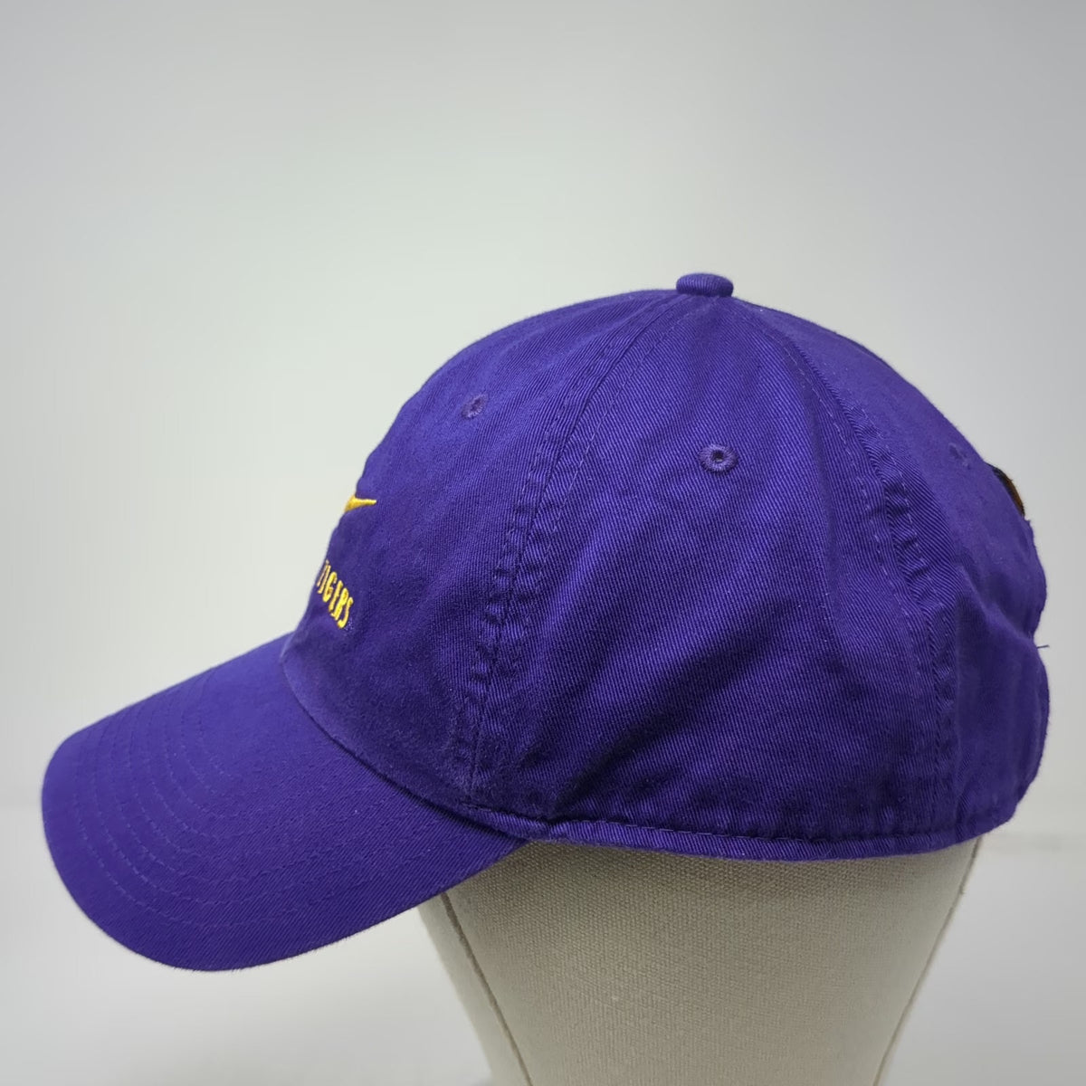 Nike LSU Tigers NCAA Purple One Size Geaux Heritage86 Adjustable Slideback Hat