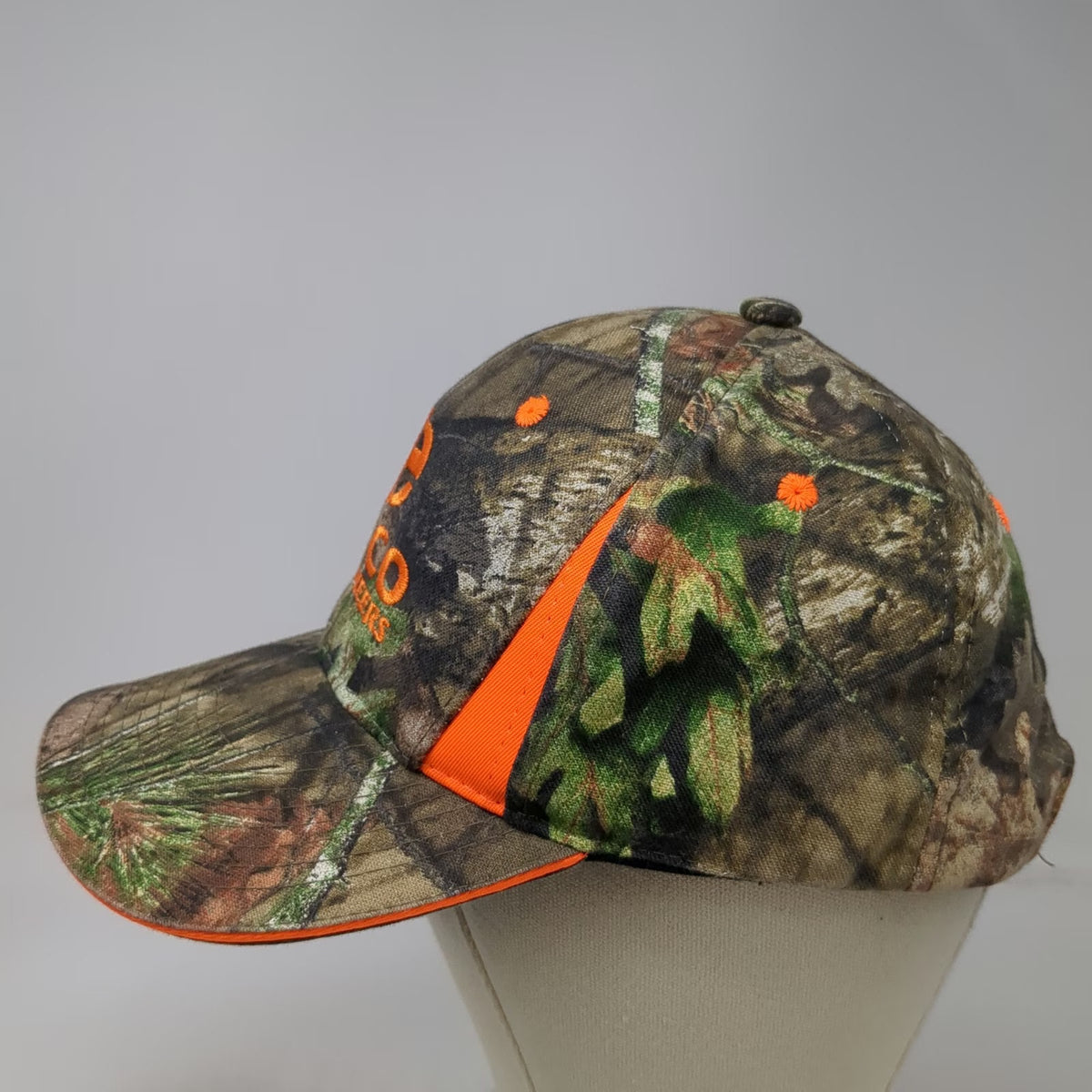 Outdoor Cap Baseball Cap Brown Orange One Size Mossy Oak HECO Engineers Hat