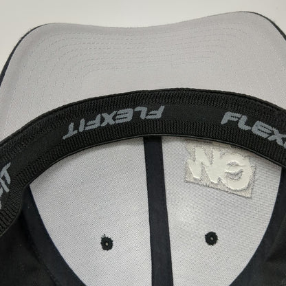 Port Authority Baseball Cap Black XL MQ Power Flexfit Stretch Fit Hat Logo