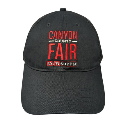Canyon County Fair D&B Supply Trucker Hat Black One Size Mesh Back