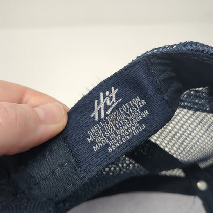 The Ignition Effect Snapback Trucker Hat Blue One Size Mesh Back Hit