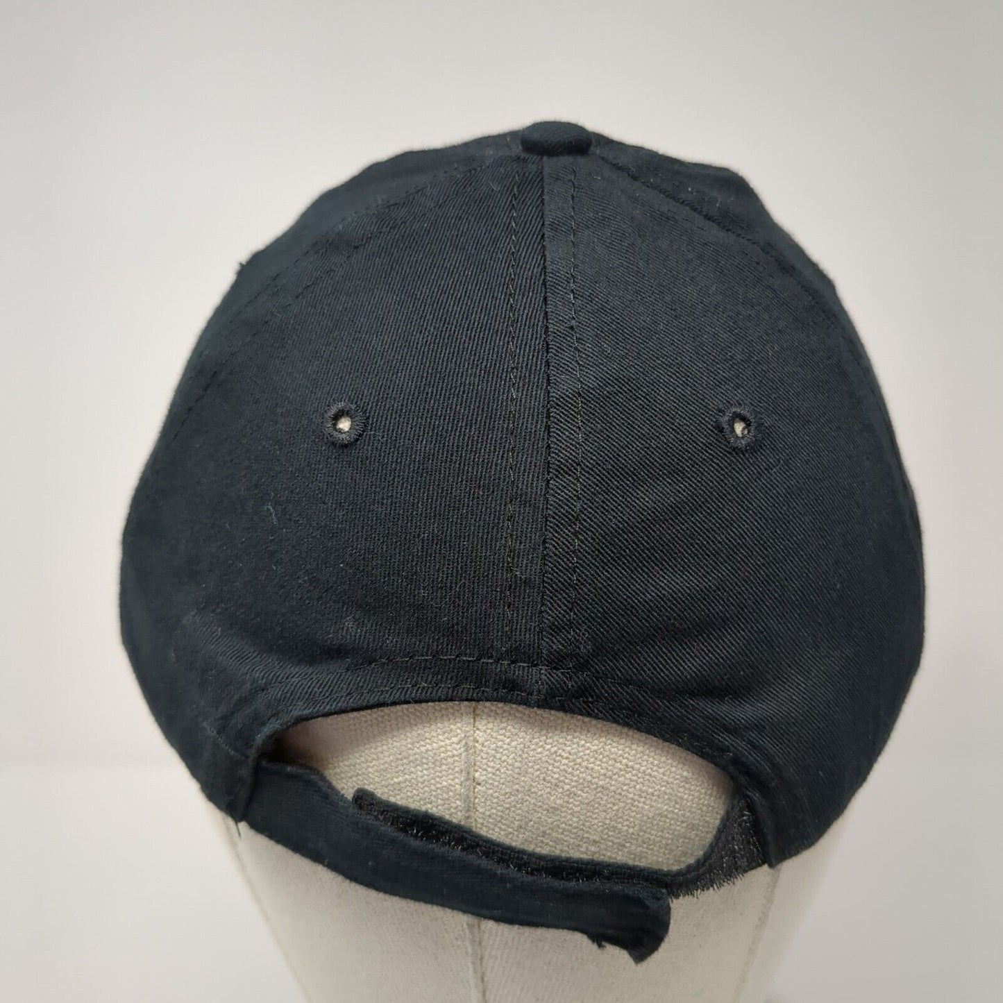 Hawaii Sea Turtle Strapback Hat Black One Size Adjustable Embroidered