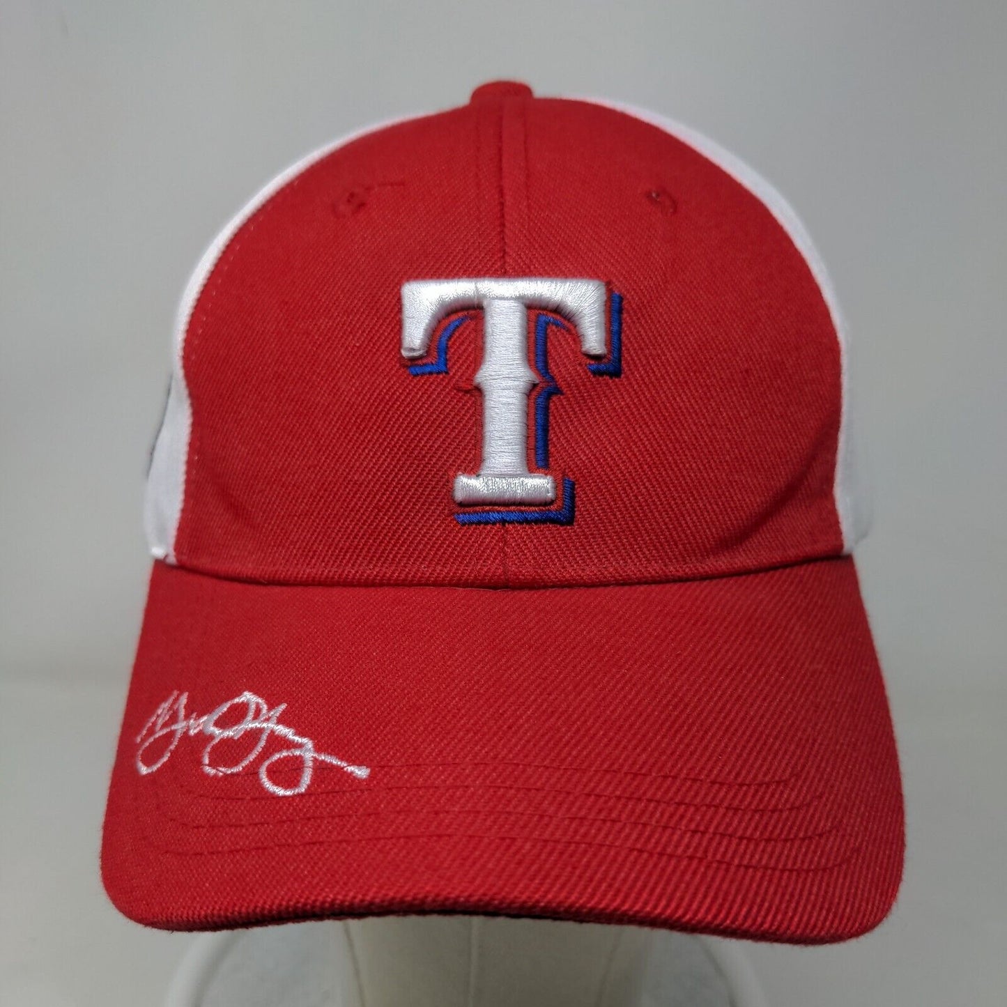 Coca Cola Mens Strapback Hat Multicolor Size OSFM Texas Rangers Embroidered Logo