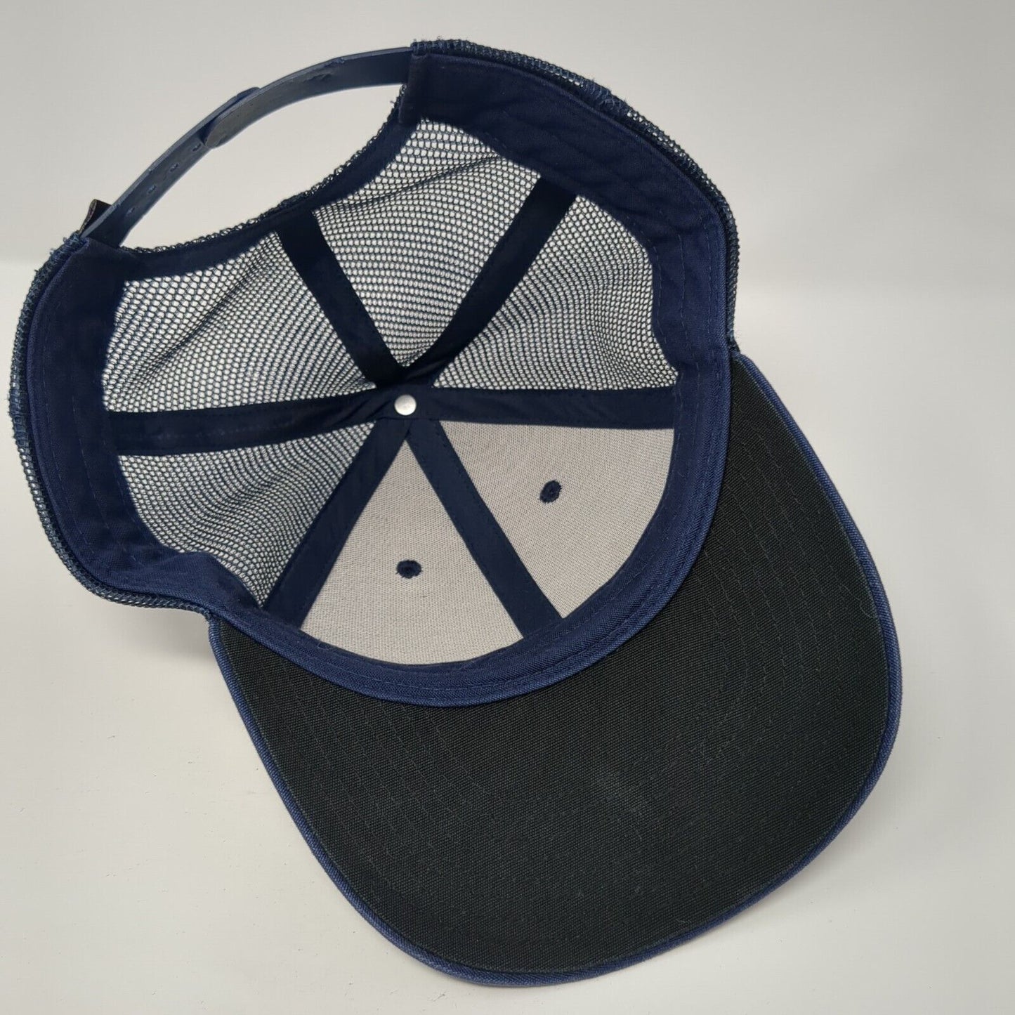 Patagonia Snapback Trucker Hat Blue One Size Adjustable Embroidered Mesh Back