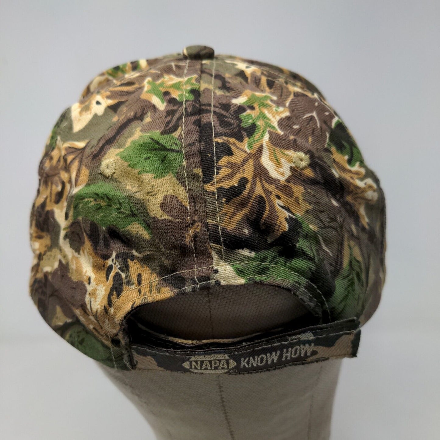 NAPA Outdoors Men's Strapback Hat Camo Size OSFM Embroidered 100% Cotton