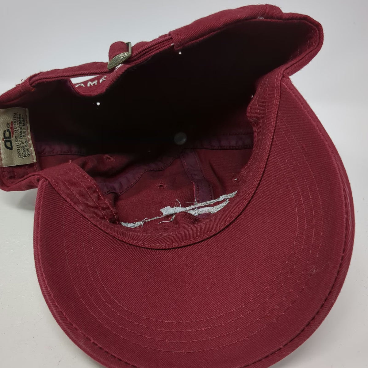 Outdoor Cap Baseball Cap Red One Size Game Ready Equine Silver Embroidered Hat