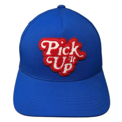 G/FORE 5 Panel Blue One Size Hat Pick It Up Patch Snapback Golf Cap Flexfit Tech