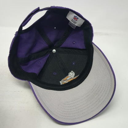Minnesota Vikings NFL Team Apparel Hat Purple OSFM Strapback Embroidered Logo