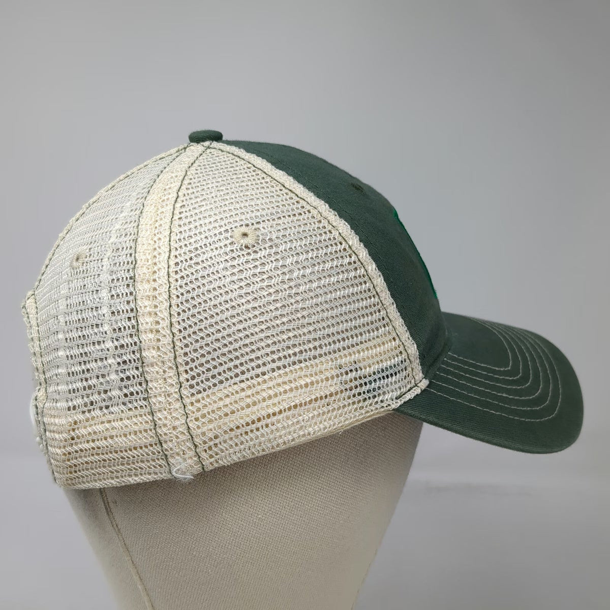 Zkapz Trucker Hat Green OSFM McCoys Clover Patch Snapback Mesh Back Irish Bar