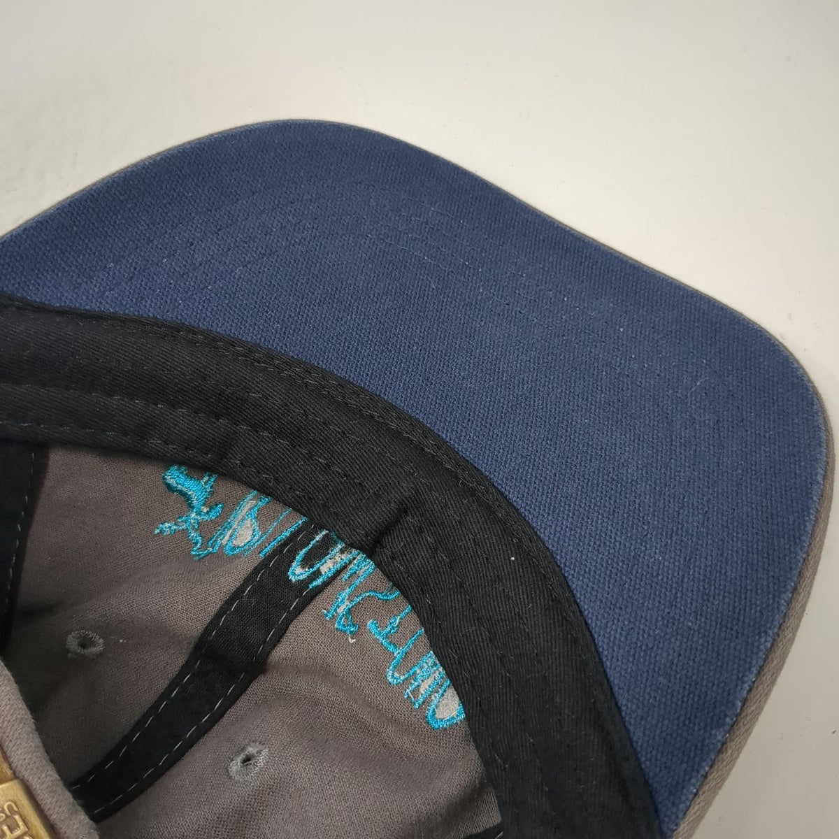 Ace USA Baseball Cap Gray One Size Yellowstone National Park Moose Blue Logo Hat