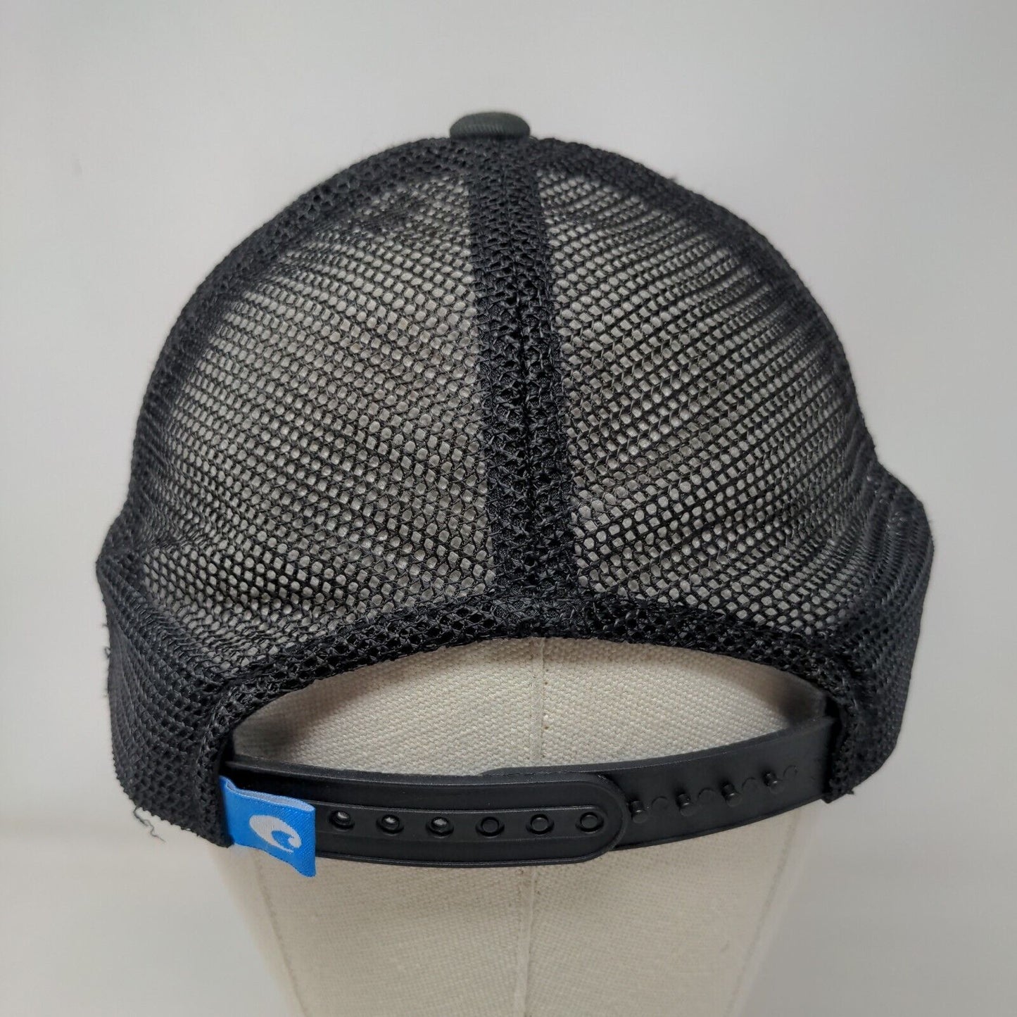 Costa Del Mar Snapback Trucker Hat Black One Size Embroidered Mesh Back6 Panel