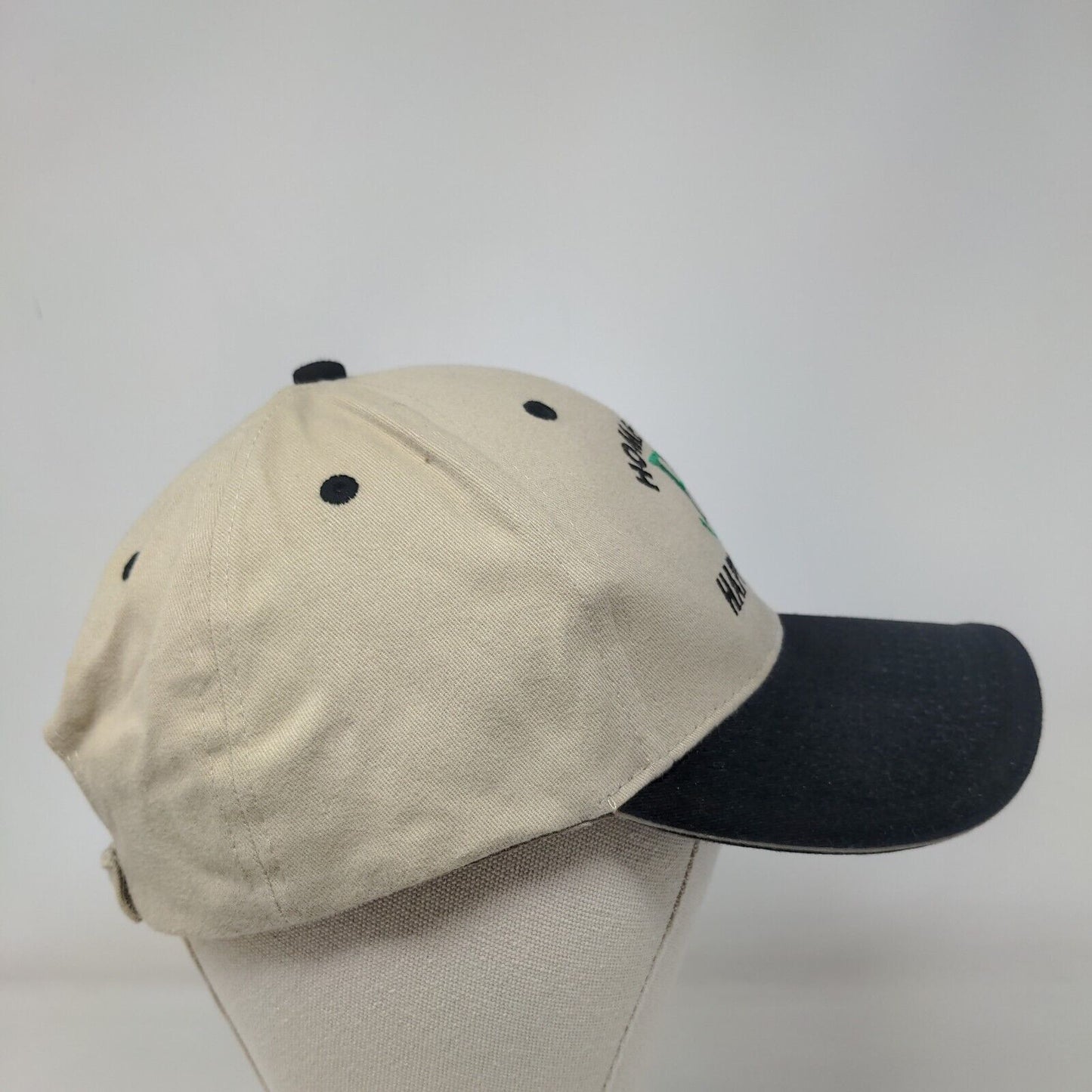 Home Of Happy Cows Pattison TX Strapback Hat Tan OSFM Embroidered Otto