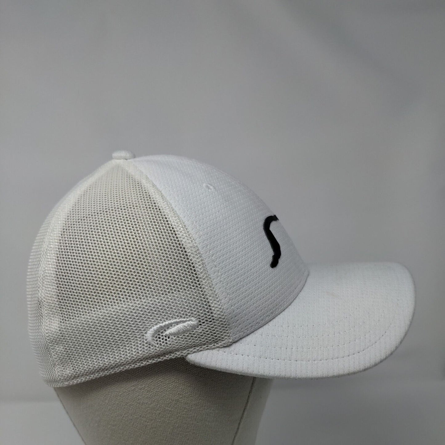 Jug Mountain Ranch Fitted Mesh Back Trucker Hat White S/M Pukka