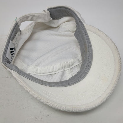 Adidas Army Cap White One Size Waffle Knit ClimaCool Logo Strapback Hat