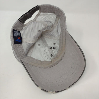 ID Patch Strapback Mesh Back Trucker Hat Gray OSFA Adjustable Idaho HG
