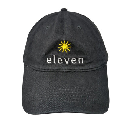 Eleven Slideback Hat Black One Size Solid Embroidered Port & Company