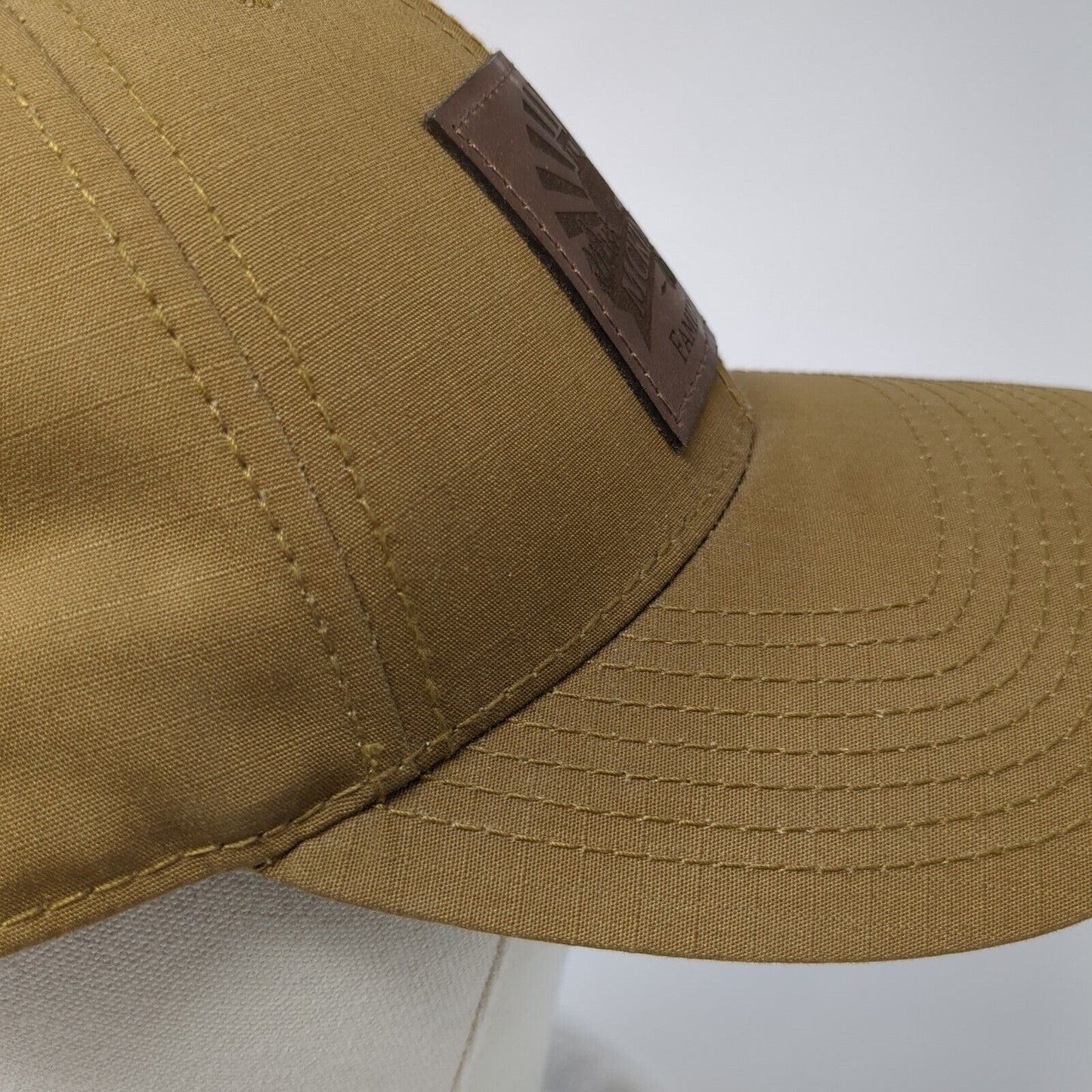 Mckinnon Family Farm Strapback Hat Brown One Size Adjustable Patch Cotton