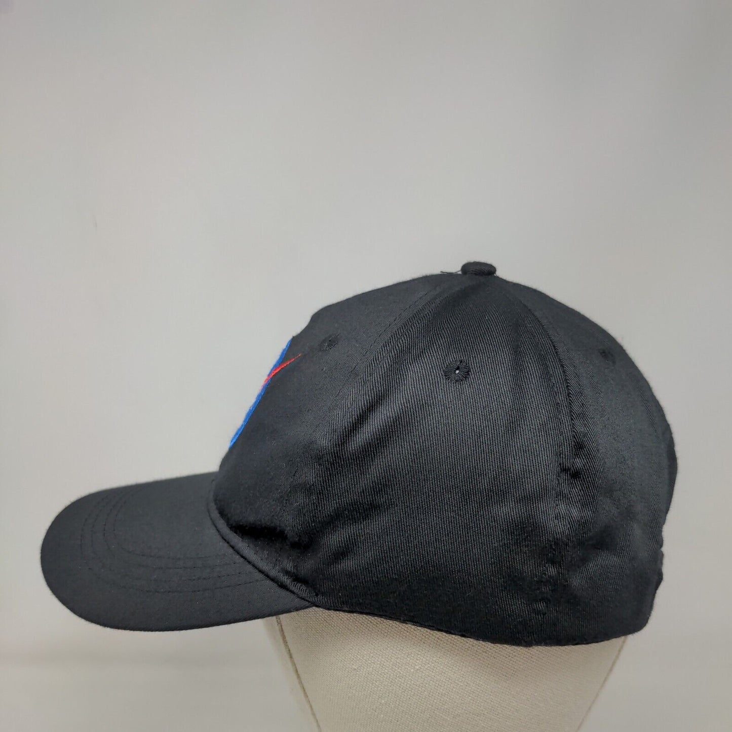 NASA Strapback Hat Black Small Adjustable Embroidered Vent Holes Spirit