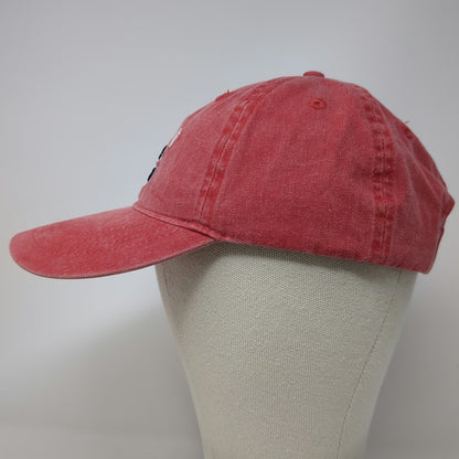 OTTO CAP Baseball Cap Red One Size Cancun Embroidered Slideback Cotton Hat