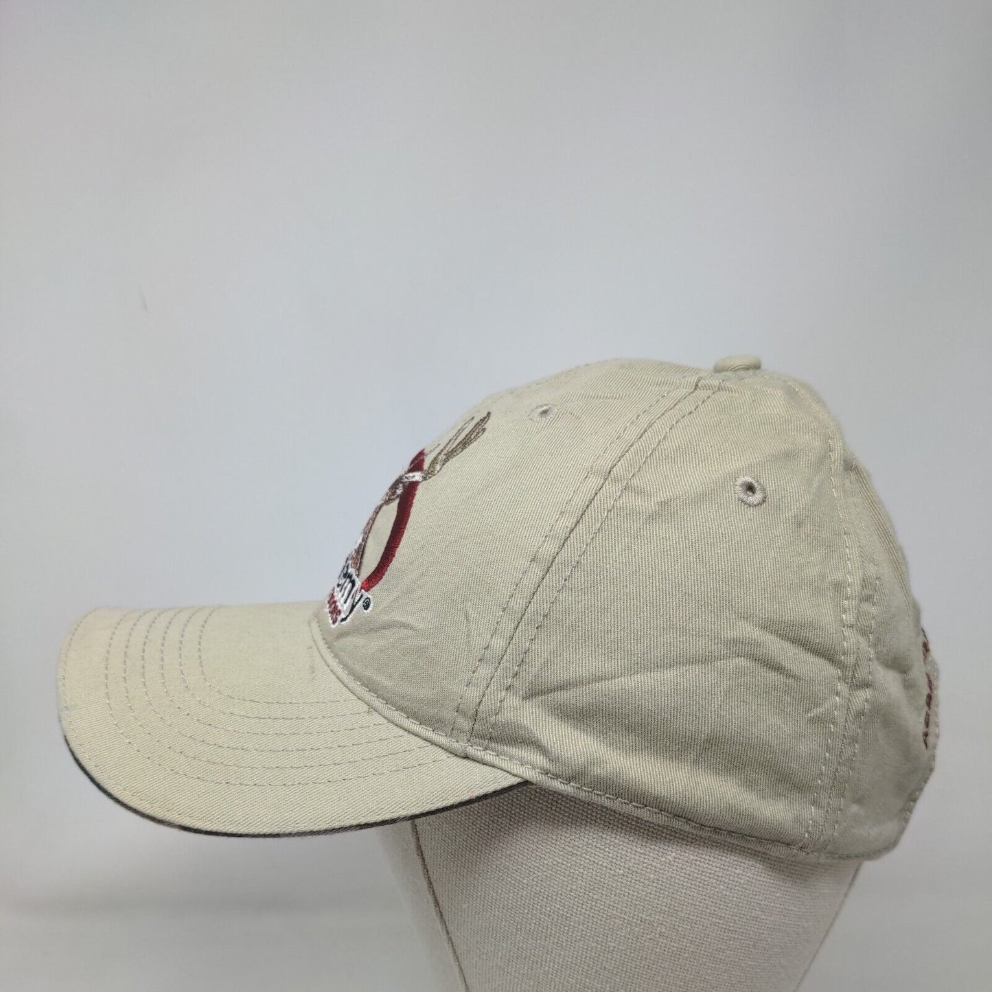 Academy Sports&Outdoors Strapback Hat Tan One Size Adjustable Embroidered Cotton