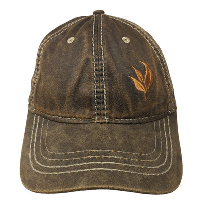 Port Authority Baseball Cap Brown One Size Adjustable Embroidered 6 Panel