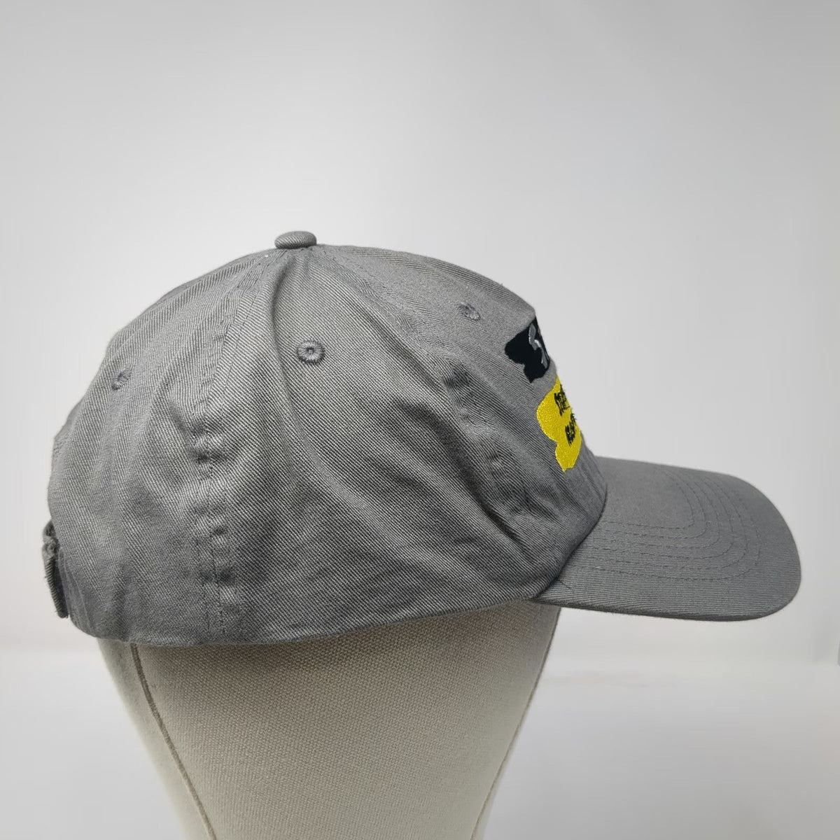 HIT 5 Panel Gray Black Yellow Hat One Size STAR Students Talking Relationships