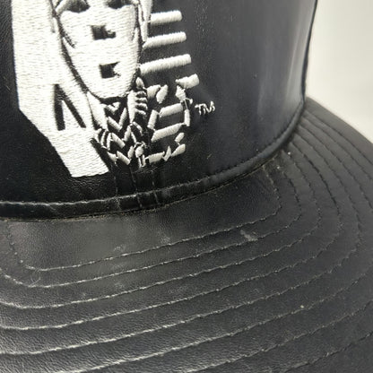Last Kings Snapback Black One Size Pharaoh King Tut Egyptian Vegan Leather Hat