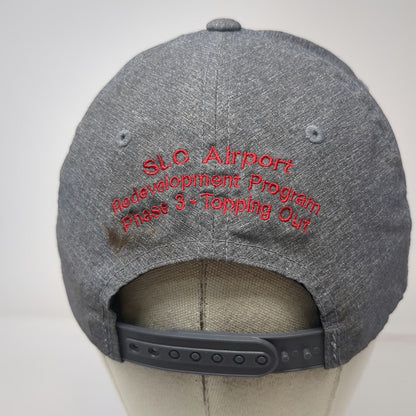 Port Authority Snapback Gray One Size Hat SME Steel SLC Airport Project Logo