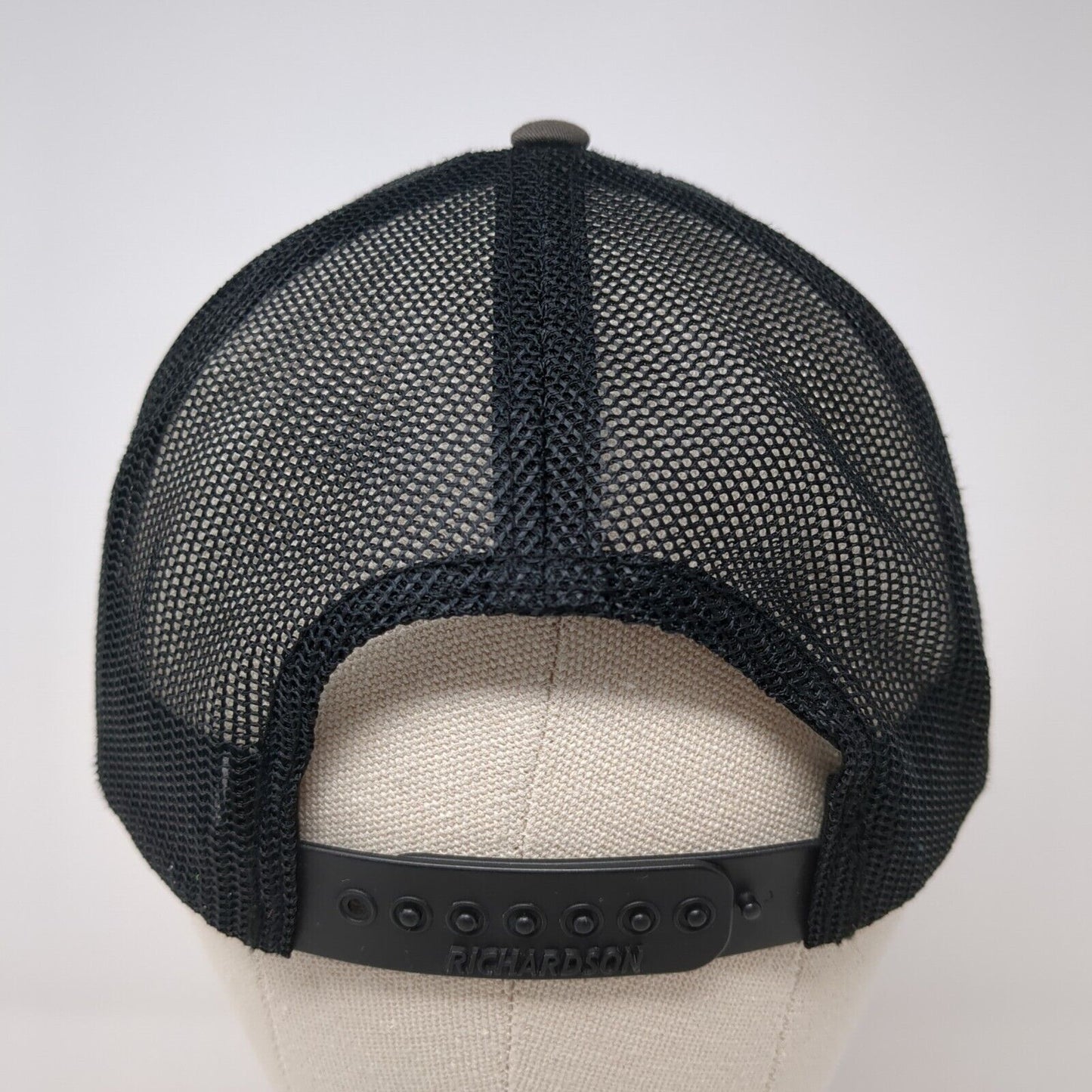 CWI Snapback Mesh Back Trucker Hat Gray One Size Adjustable Richardson