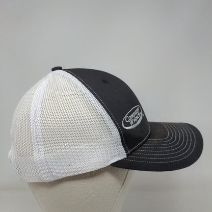 Company Wrench Snapback Mesh Back Trucker Hat Black One Size Colorblock