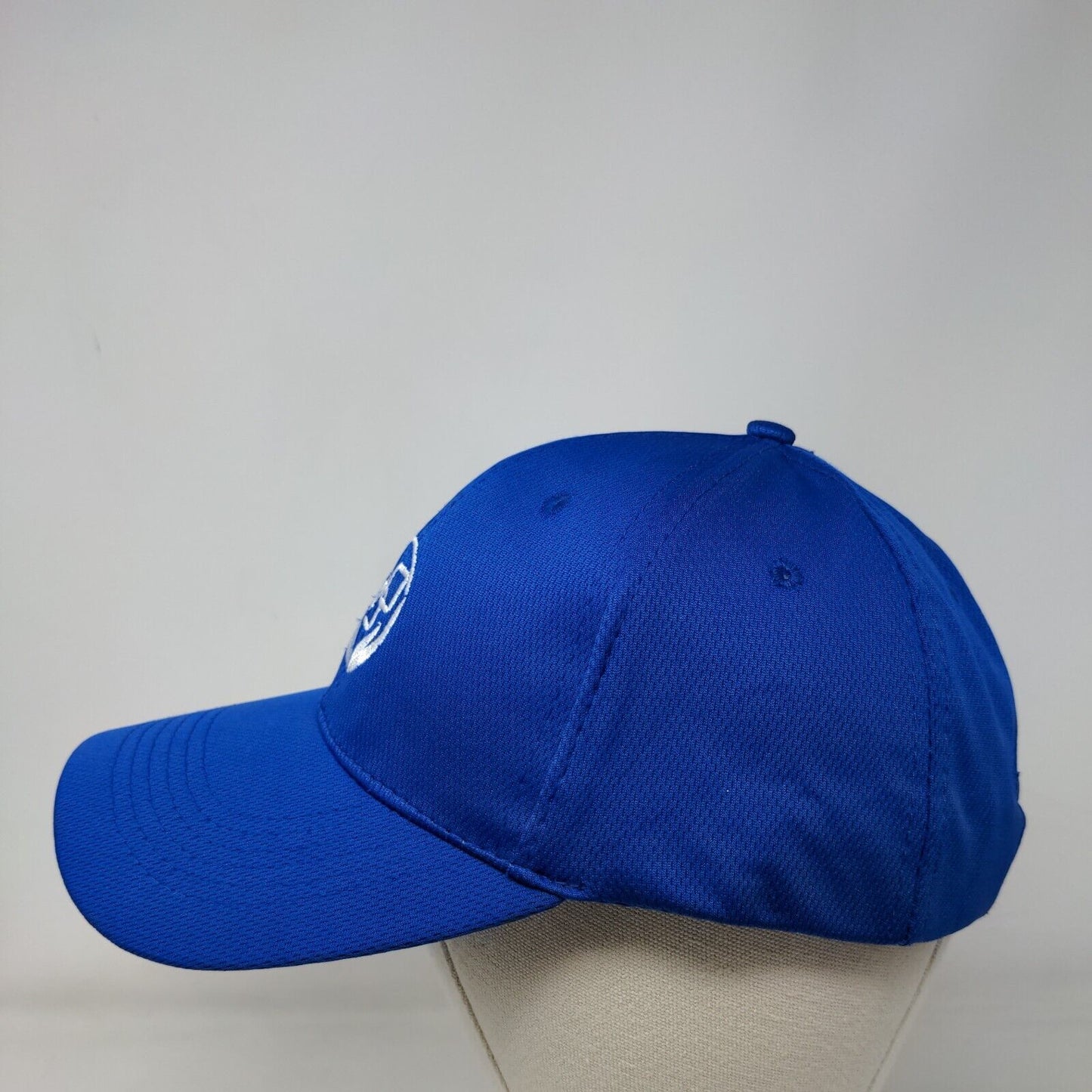 Unbranded Strapback Hat Blue One Size Adjustable Embroidered Vented Holes
