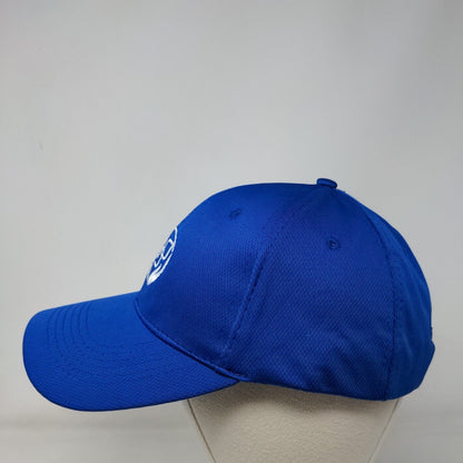 Unbranded Strapback Hat Blue One Size Adjustable Embroidered Vented Holes
