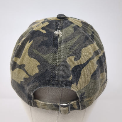 David And Young Baseball Cap Multicolor OS Adjustable Distressed Camouflage