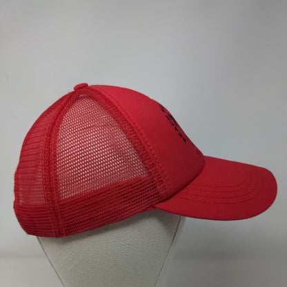 Billabong Beach Bummin' Around Snapback Trucker Hat Red One Size Mesh Back