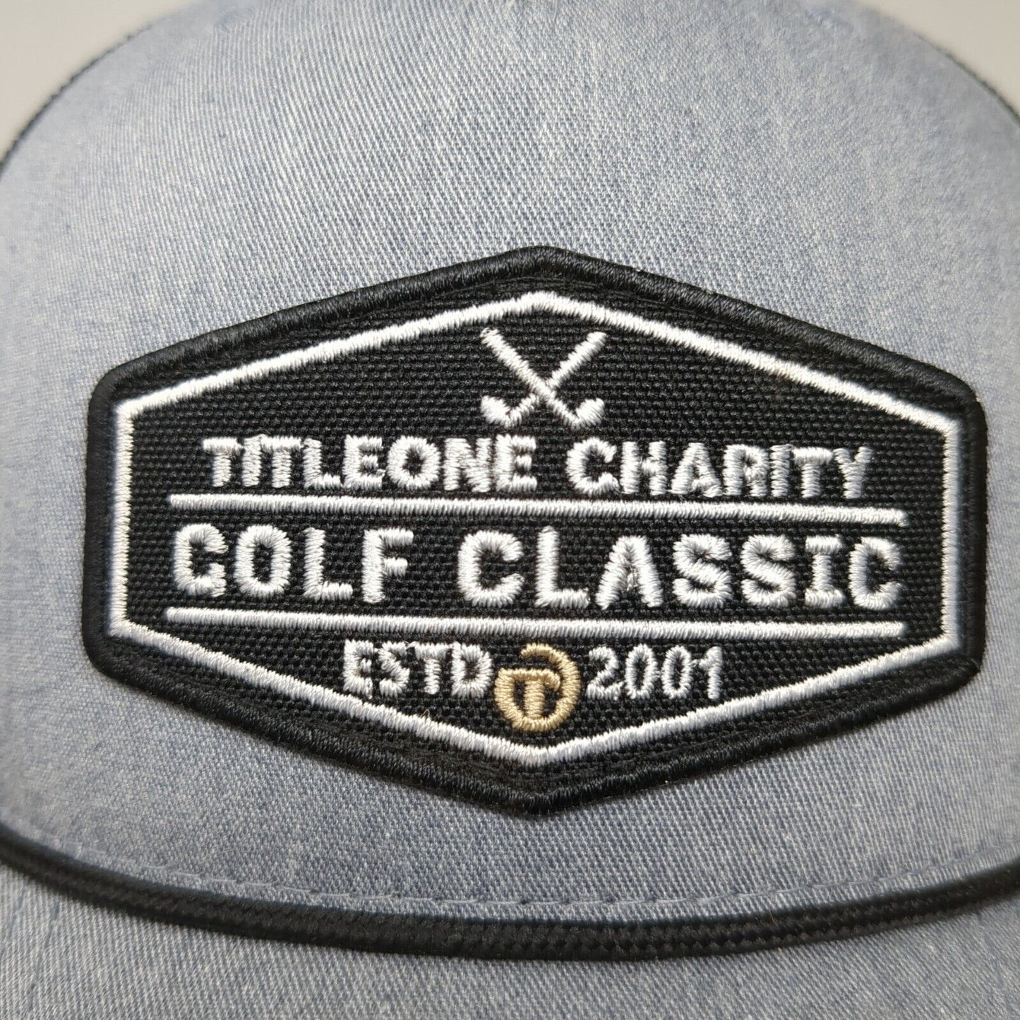 Titleone Charity Golf Classic Estd 2001 Snapback Trucker Hat Gray OS Richardson