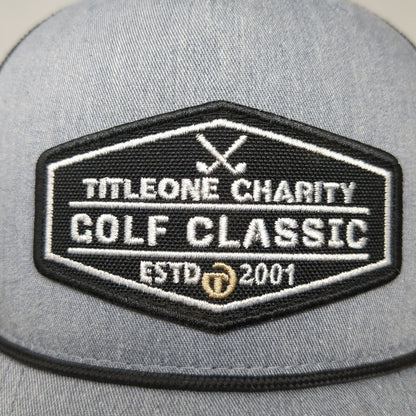 Titleone Charity Golf Classic Estd 2001 Snapback Trucker Hat Gray OS Richardson