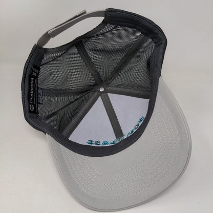 Polyglass Mapei Strapback Mesh Back Trucker Hat Gray One Size Continental