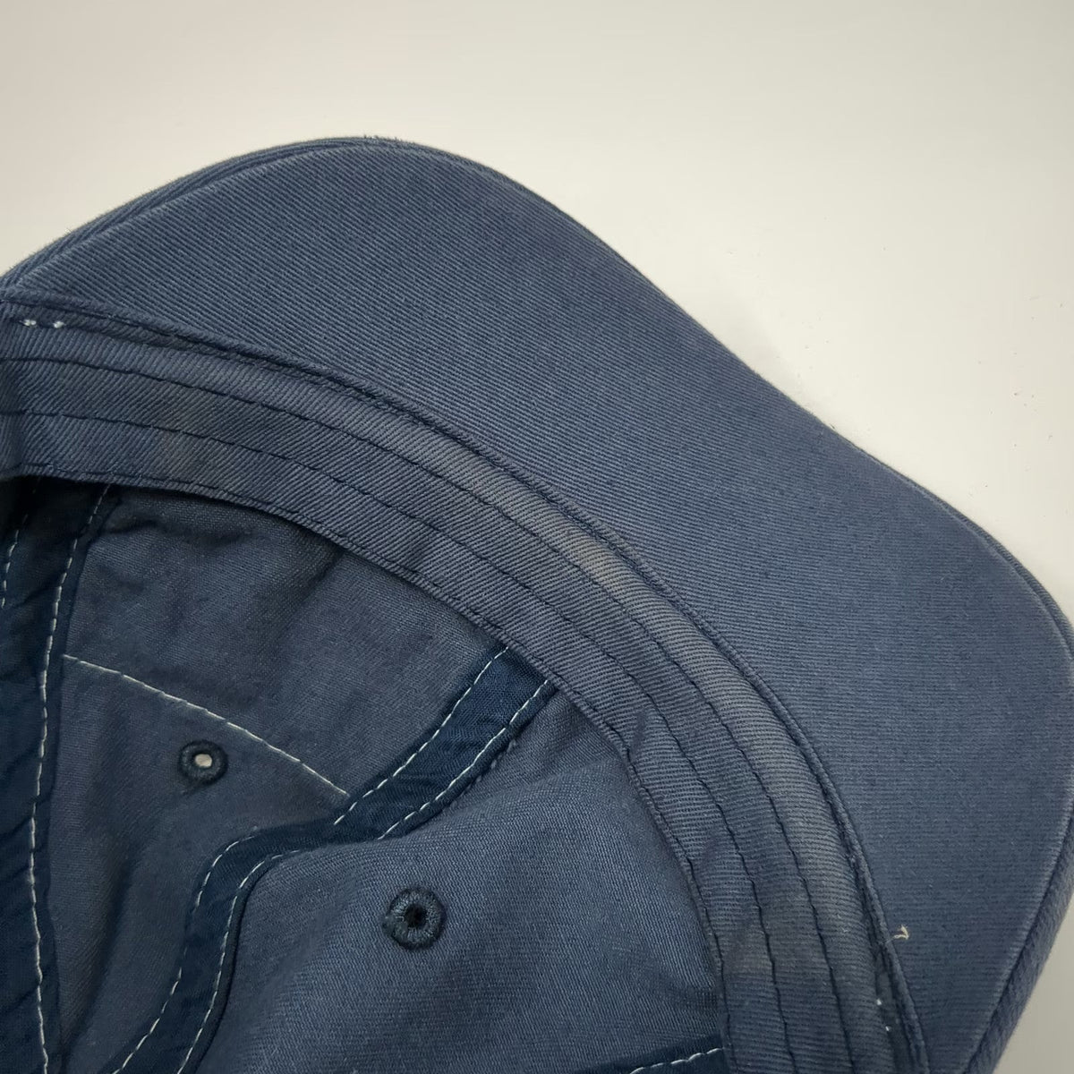 Cruel Girl Baseball Cap Blue White One Size Zipper Side Pocket Strapback Hat