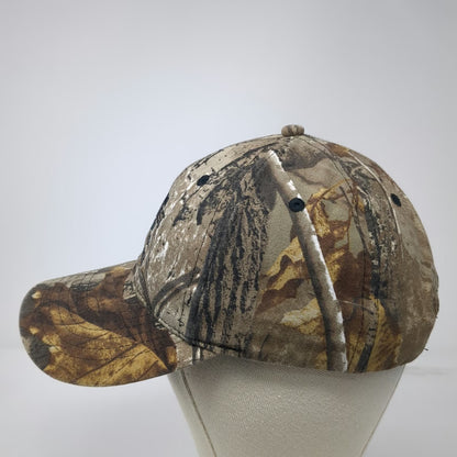 K-Products Baseball Cap Brown OSFM Realtree Camo CARQUEST Auto Parts 6 Panel Hat
